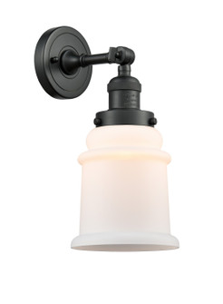 Franklin Restoration LED Wall Sconce in Matte Black (405|203-BK-G181-LED)