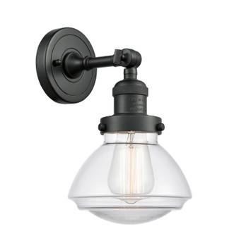 Franklin Restoration One Light Wall Sconce in Matte Black (405|203-BK-G322)