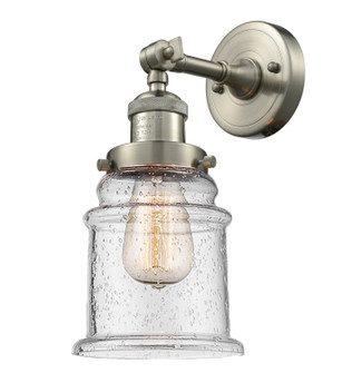 Franklin Restoration One Light Wall Sconce in Polished Nickel (405|203-PN-G184)