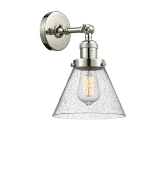 Franklin Restoration One Light Wall Sconce in Polished Nickel (405|203-PN-G44)
