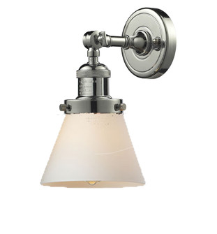 Franklin Restoration One Light Wall Sconce in Polished Nickel (405|203-PN-G61)