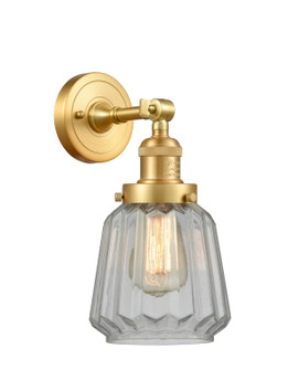Franklin Restoration LED Wall Sconce in Satin Gold (405|203-SG-G142-LED)