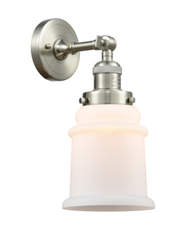 Franklin Restoration One Light Wall Sconce in Brushed Satin Nickel (405|203-SN-G181)