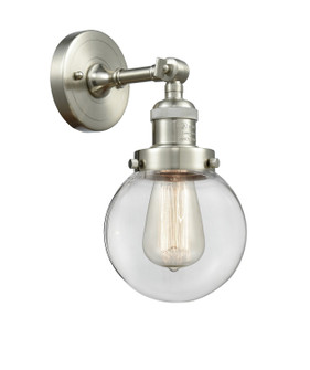 Franklin Restoration LED Wall Sconce in Brushed Satin Nickel (405|203-SN-G202-6-LED)