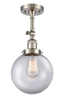 Franklin Restoration One Light Wall Sconce in Brushed Satin Nickel (405|203-SN-G202-8)