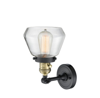 Franklin Restoration One Light Wall Sconce in Black Antique Brass (405|203SW-BAB-G172)