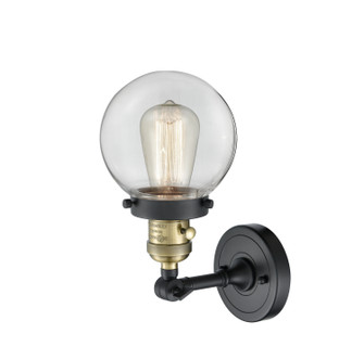 Franklin Restoration One Light Wall Sconce in Black Antique Brass (405|203SW-BAB-G202-6)