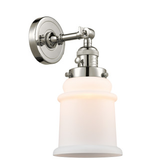Franklin Restoration One Light Wall Sconce in Polished Nickel (405|203SW-PN-G181)