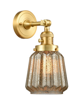 Franklin Restoration One Light Wall Sconce in Satin Gold (405|203SW-SG-G146)