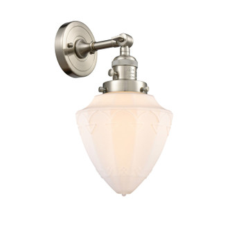 Franklin Restoration One Light Wall Sconce in Brushed Satin Nickel (405|203SW-SN-G661-7)