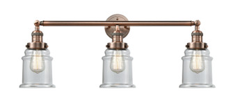 Franklin Restoration Three Light Bath Vanity in Antique Copper (405|205-AC-G182)