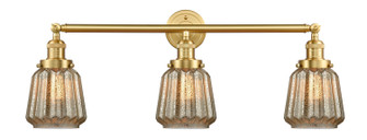 Franklin Restoration Three Light Bath Vanity in Satin Gold (405|205-SG-G146)