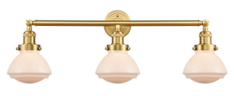 Franklin Restoration Three Light Bath Vanity in Satin Gold (405|205-SG-G321)