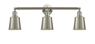 Franklin Restoration Three Light Bath Vanity in Brushed Satin Nickel (405|205-SN-M9-SN)