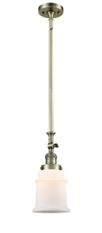 Franklin Restoration One Light Mini Pendant in Antique Brass (405|206-AB-G181)