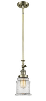 Franklin Restoration One Light Mini Pendant in Antique Brass (405|206-AB-G184)