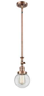 Franklin Restoration One Light Mini Pendant in Antique Copper (405|206-AC-G202-6)
