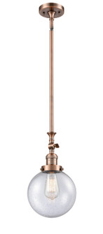 Franklin Restoration LED Mini Pendant in Antique Copper (405|206-AC-G204-8-LED)