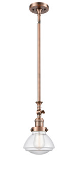 Franklin Restoration One Light Mini Pendant in Antique Copper (405|206-AC-G322)