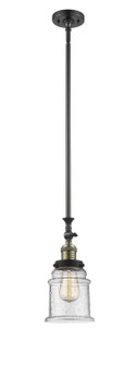 Franklin Restoration LED Mini Pendant in Black Antique Brass (405|206-BAB-G184-LED)