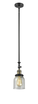 Franklin Restoration One Light Mini Pendant in Black Antique Brass (405|206-BAB-G54)