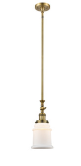 Franklin Restoration One Light Mini Pendant in Brushed Brass (405|206-BB-G181)