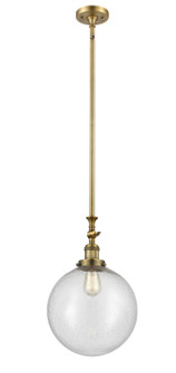 Franklin Restoration One Light Mini Pendant in Brushed Brass (405|206-BB-G204-12)