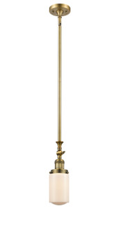 Franklin Restoration One Light Mini Pendant in Brushed Brass (405|206-BB-G311)