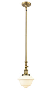 Franklin Restoration LED Mini Pendant in Brushed Brass (405|206-BB-G531-LED)