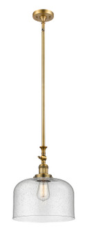 Franklin Restoration One Light Mini Pendant in Brushed Brass (405|206-BB-G74-L)