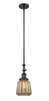 Franklin Restoration LED Mini Pendant in Matte Black (405|206-BK-G146-LED)