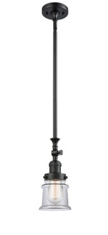 Franklin Restoration One Light Mini Pendant in Matte Black (405|206-BK-G182S)