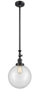 Franklin Restoration LED Mini Pendant in Matte Black (405|206-BK-G202-10-LED)