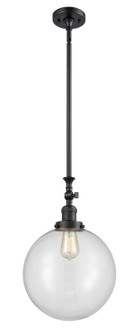 Franklin Restoration LED Mini Pendant in Matte Black (405|206-BK-G202-12-LED)