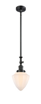 Franklin Restoration LED Mini Pendant in Matte Black (405|206-BK-G661-7-LED)
