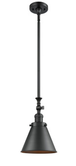 Franklin Restoration LED Mini Pendant in Matte Black (405|206-BK-M13-BK-LED)