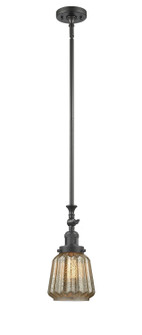 Franklin Restoration One Light Mini Pendant in Oil Rubbed Bronze (405|206-OB-G146)