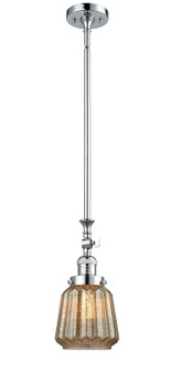 Franklin Restoration One Light Mini Pendant in Polished Chrome (405|206-PC-G146)