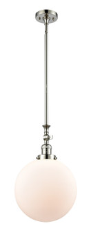 Franklin Restoration LED Mini Pendant in Polished Nickel (405|206-PN-G201-12-LED)