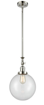 Franklin Restoration One Light Mini Pendant in Polished Nickel (405|206-PN-G202-10)
