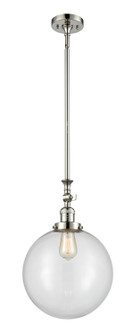 Franklin Restoration LED Mini Pendant in Polished Nickel (405|206-PN-G202-12-LED)