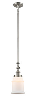 Franklin Restoration LED Mini Pendant in Brushed Satin Nickel (405|206-SN-G181-LED)