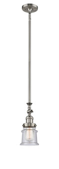Franklin Restoration LED Mini Pendant in Brushed Satin Nickel (405|206-SN-G184S-LED)