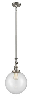 Franklin Restoration LED Mini Pendant in Brushed Satin Nickel (405|206-SN-G202-10-LED)