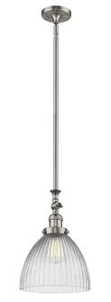 Franklin Restoration One Light Mini Pendant in Brushed Satin Nickel (405|206-SN-G222)