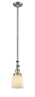 Franklin Restoration One Light Mini Pendant in Brushed Satin Nickel (405|206-SN-G51)