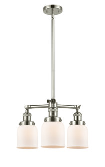 Franklin Restoration Three Light Chandelier in Polished Nickel (405|207-PN-G51)