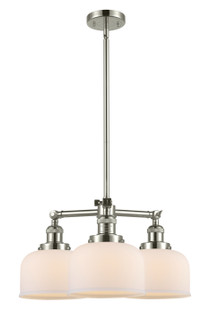 Franklin Restoration Three Light Chandelier in Polished Nickel (405|207-PN-G71)