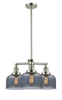 Franklin Restoration Three Light Chandelier in Polished Nickel (405|207-PN-G73)
