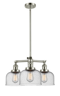 Franklin Restoration Three Light Chandelier in Polished Nickel (405|207-PN-G74)